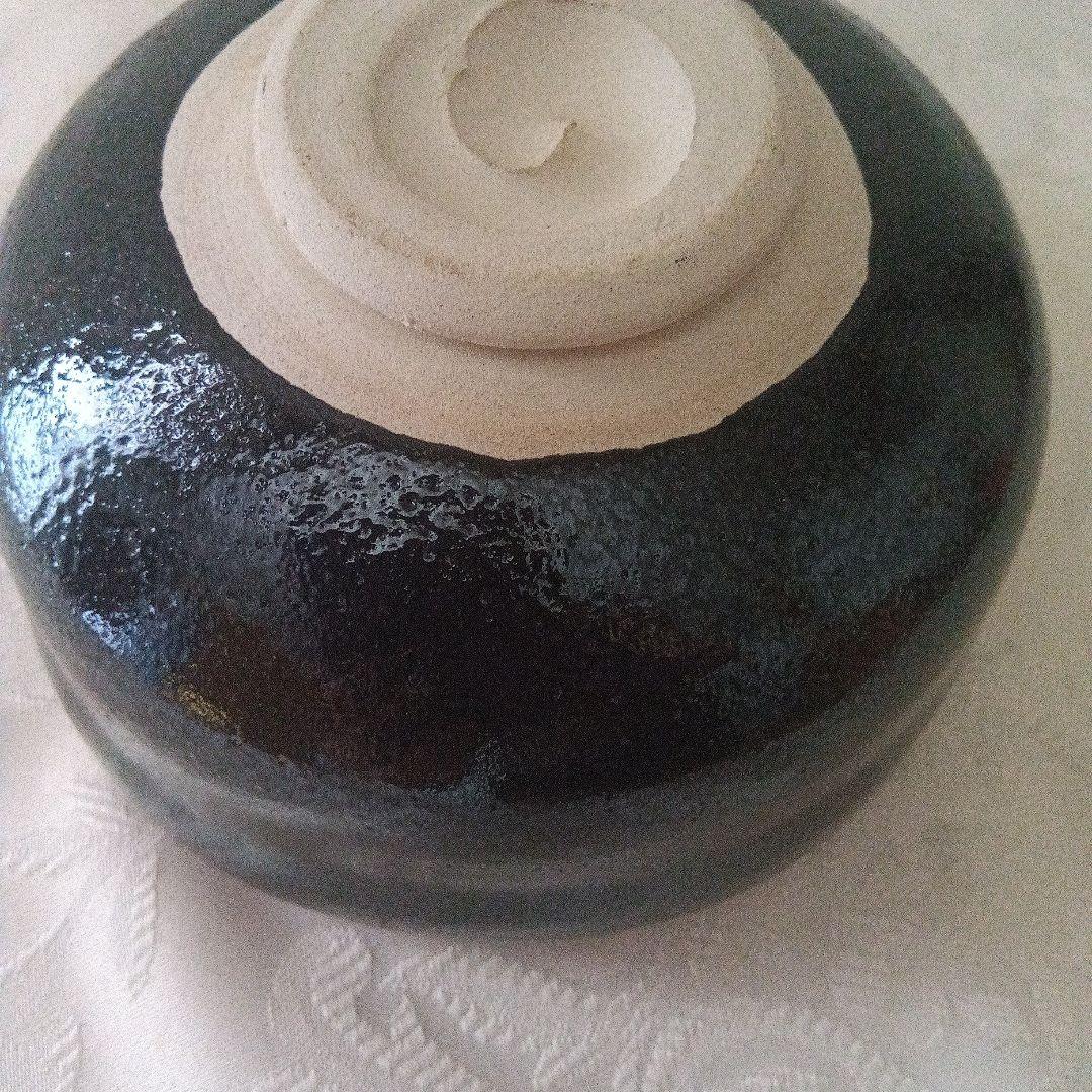 楽七造り　黒楽茶碗　在銘　茶道具　美品