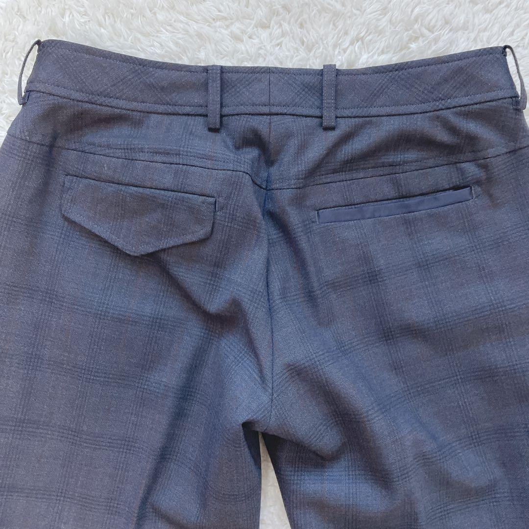 オリヒカ ストレッチ ワンボタン パンツスーツ チェック柄 洗濯可