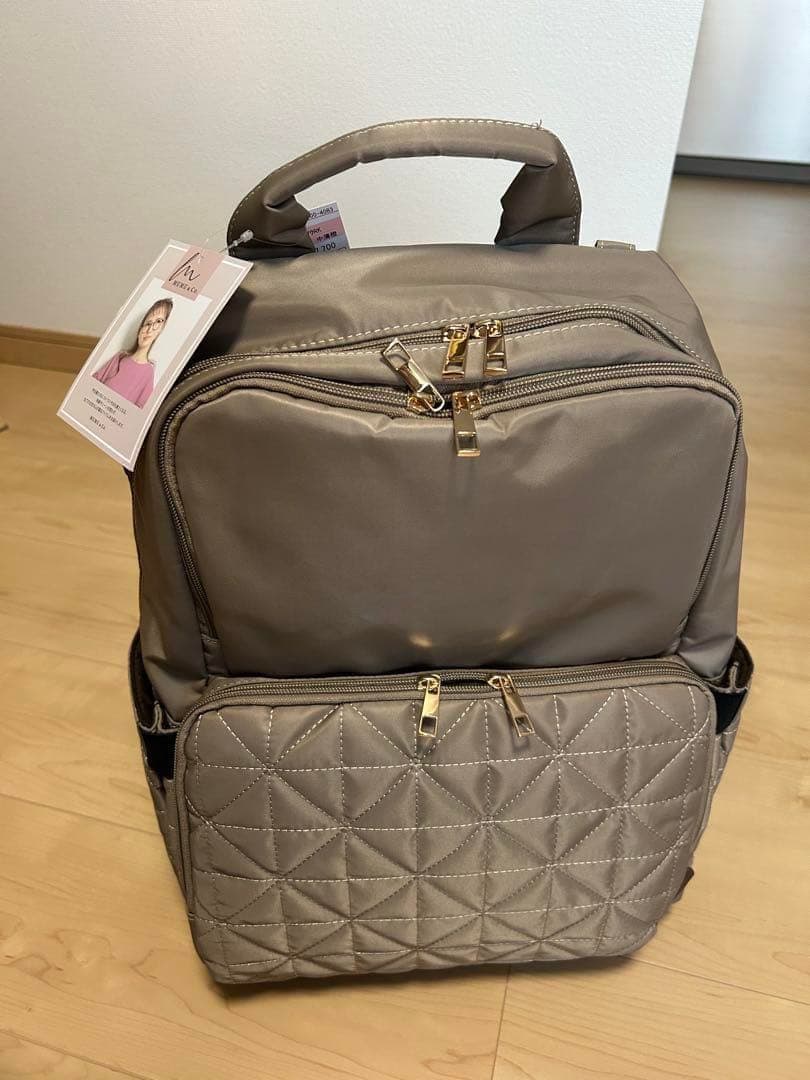 【新品】 MUMU & Co. 史上最強の多機能 リュック マザーズ ベージュ