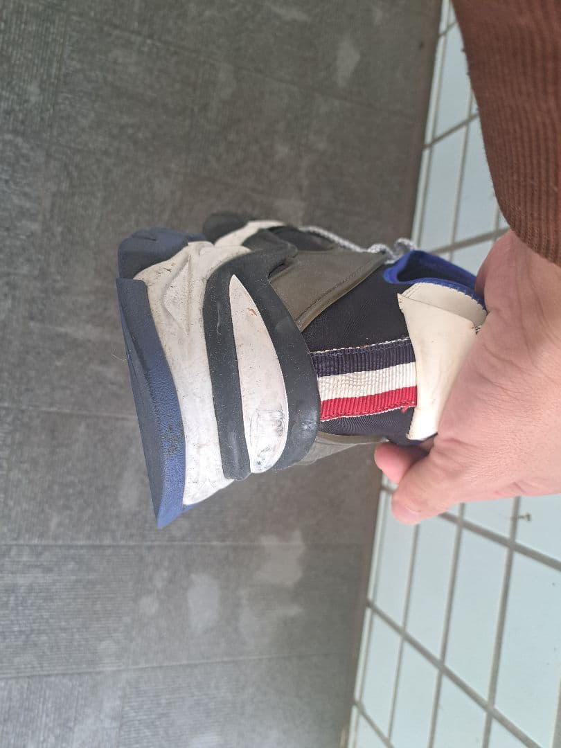 MONCLER メッシュスニーカー グレー/ネイビー サイズ42