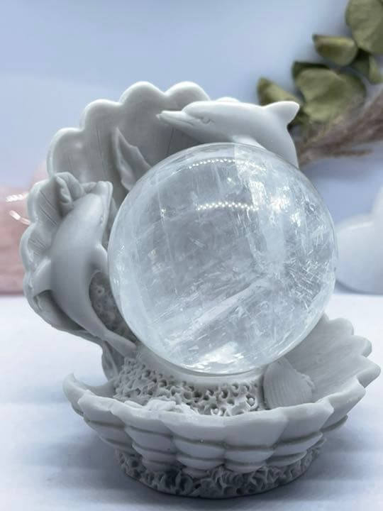 めろこ様【357】スフィア台座♡イルカ貝