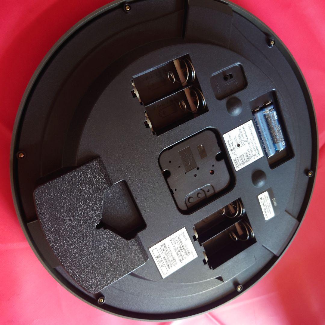 SEIKO 電波掛時計 暗闇でも！字光式(光続ける)ホワイト文字盤！連続秒針