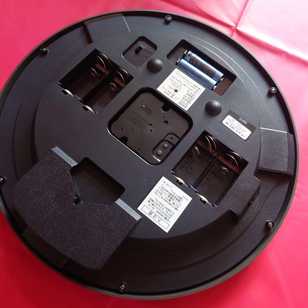 SEIKO 電波掛時計 暗闇でも！字光式(光続ける)ホワイト文字盤！連続秒針