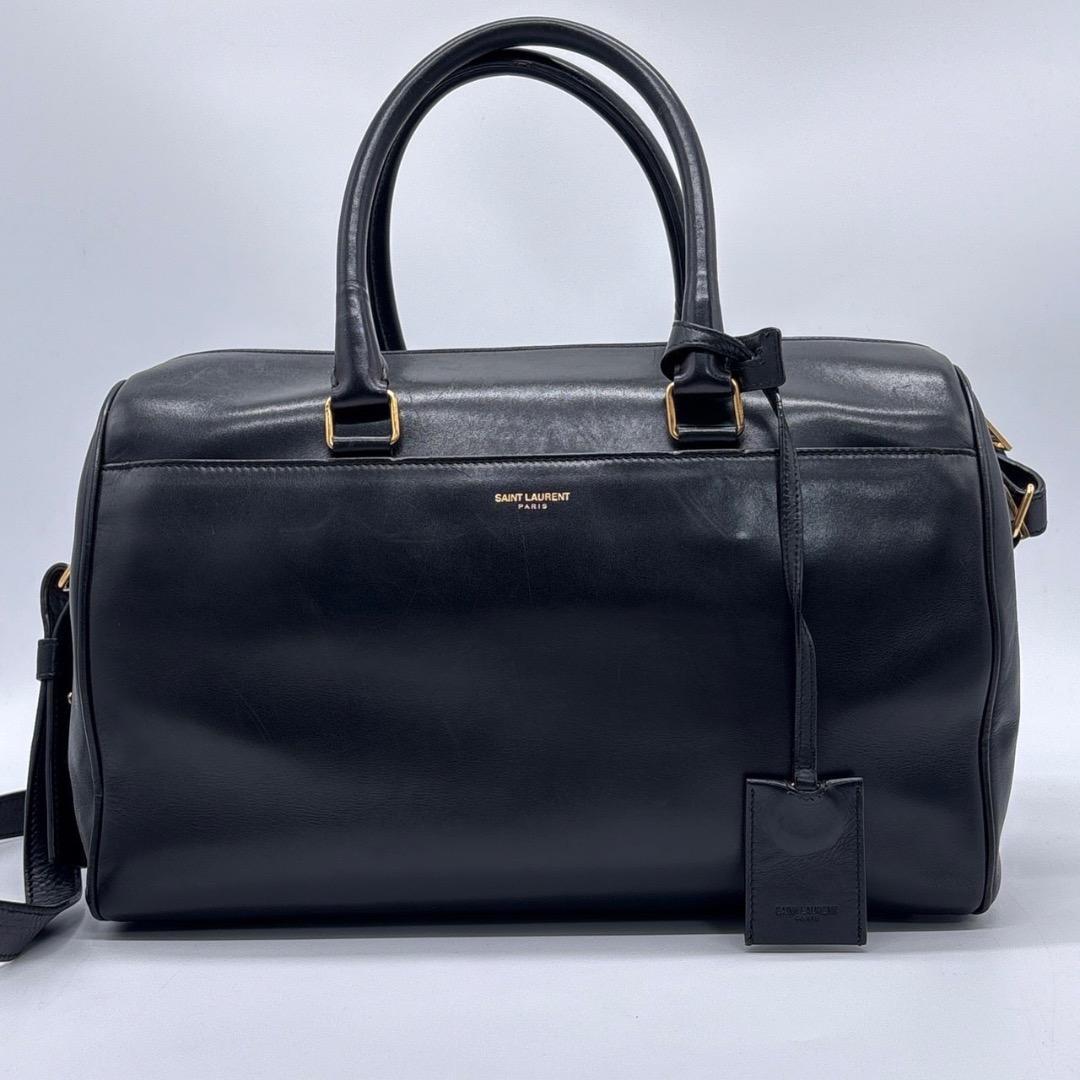 サンローラン ダッフルバッグ レザー 2way ボストンバッグ W