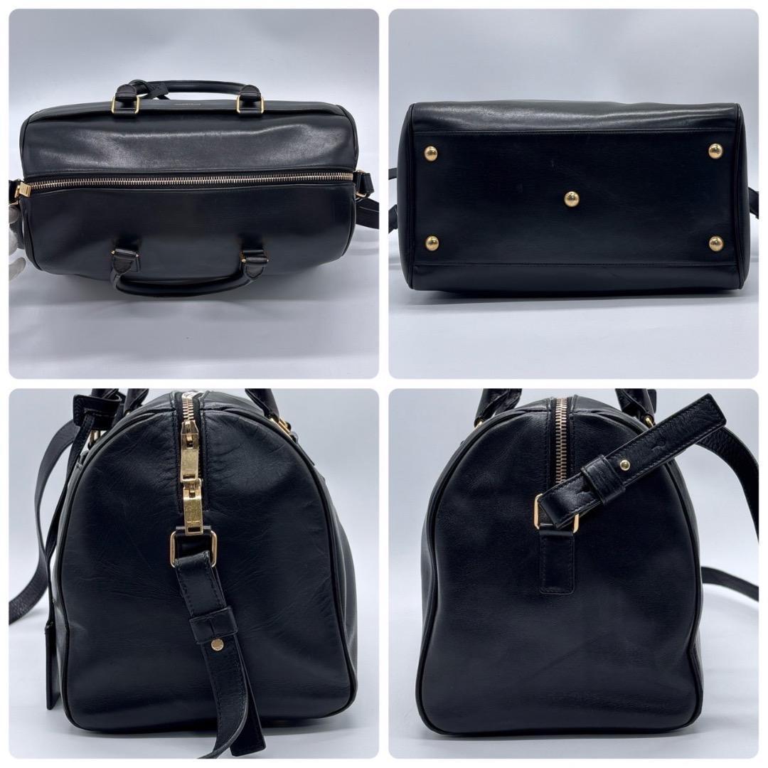サンローラン ダッフルバッグ レザー 2way ボストンバッグ W