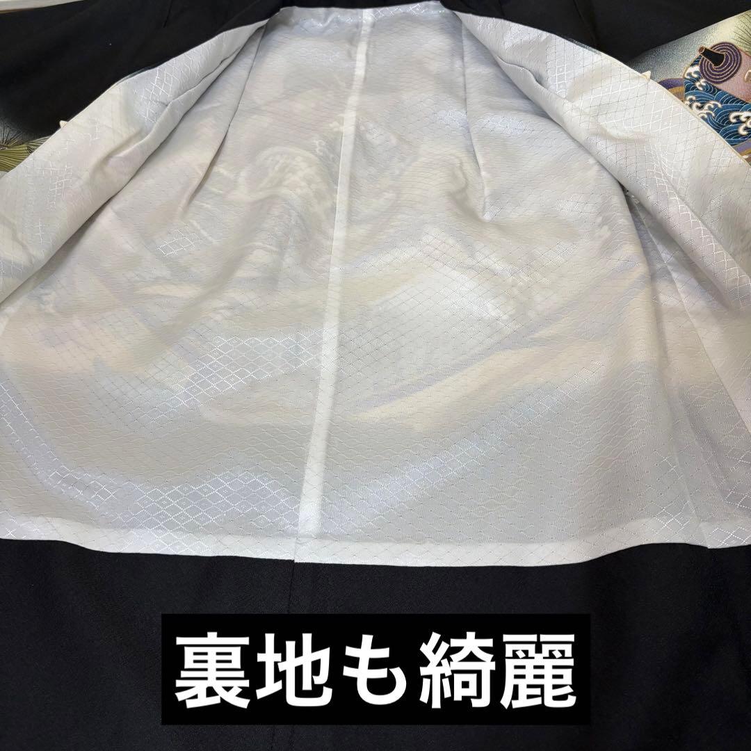 七五三 五歳‼️美品‼️黒地 豪華男の子 龍兜完全️フルセット‼️お家から揃え無 逸品‼️