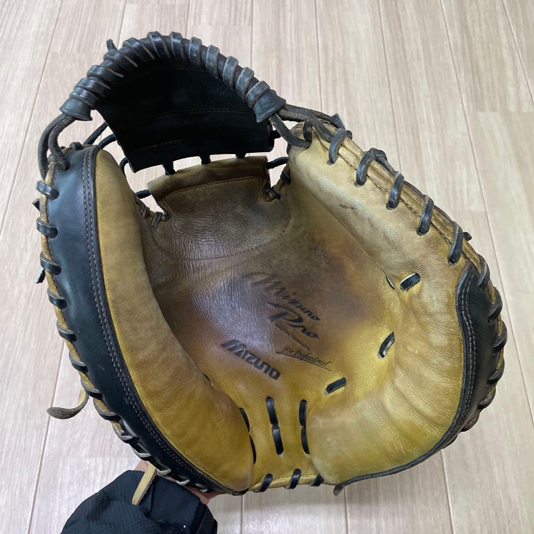 ミズノ 硬式キャッチャーミット プロ実使用