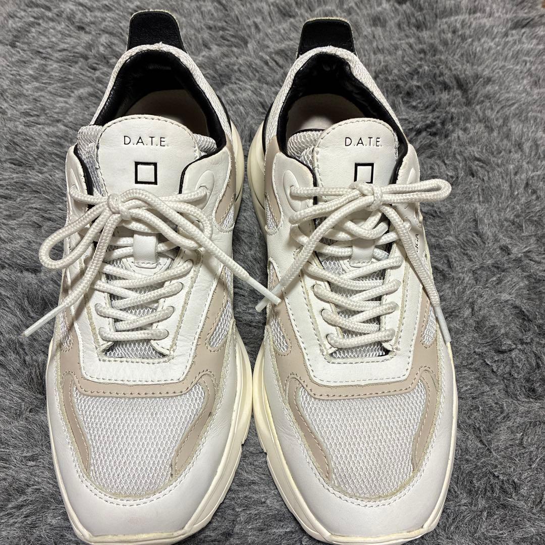 DＡＴＥ　ＦUＧＡ ホワイト　スニーカー　２４.５㎝