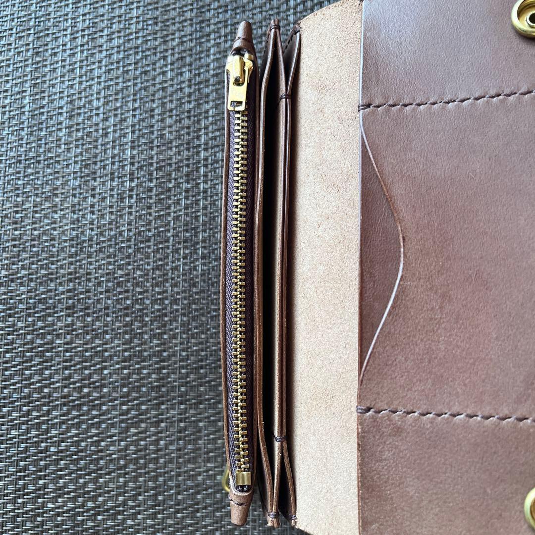 初売り特別価格！MARYAM ホースフロント ロングトラッカーウォレットブラウン