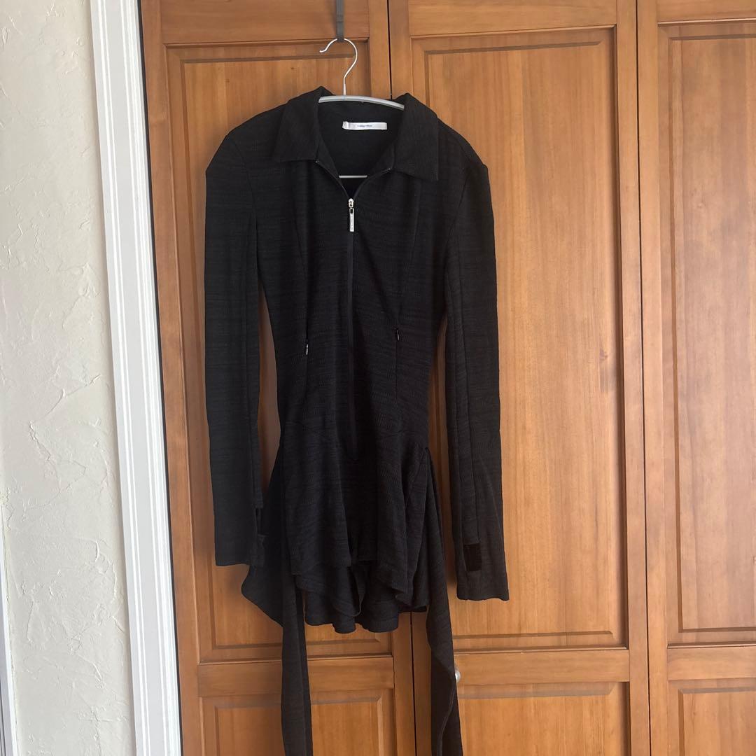 Theredthread S drape romper 黒