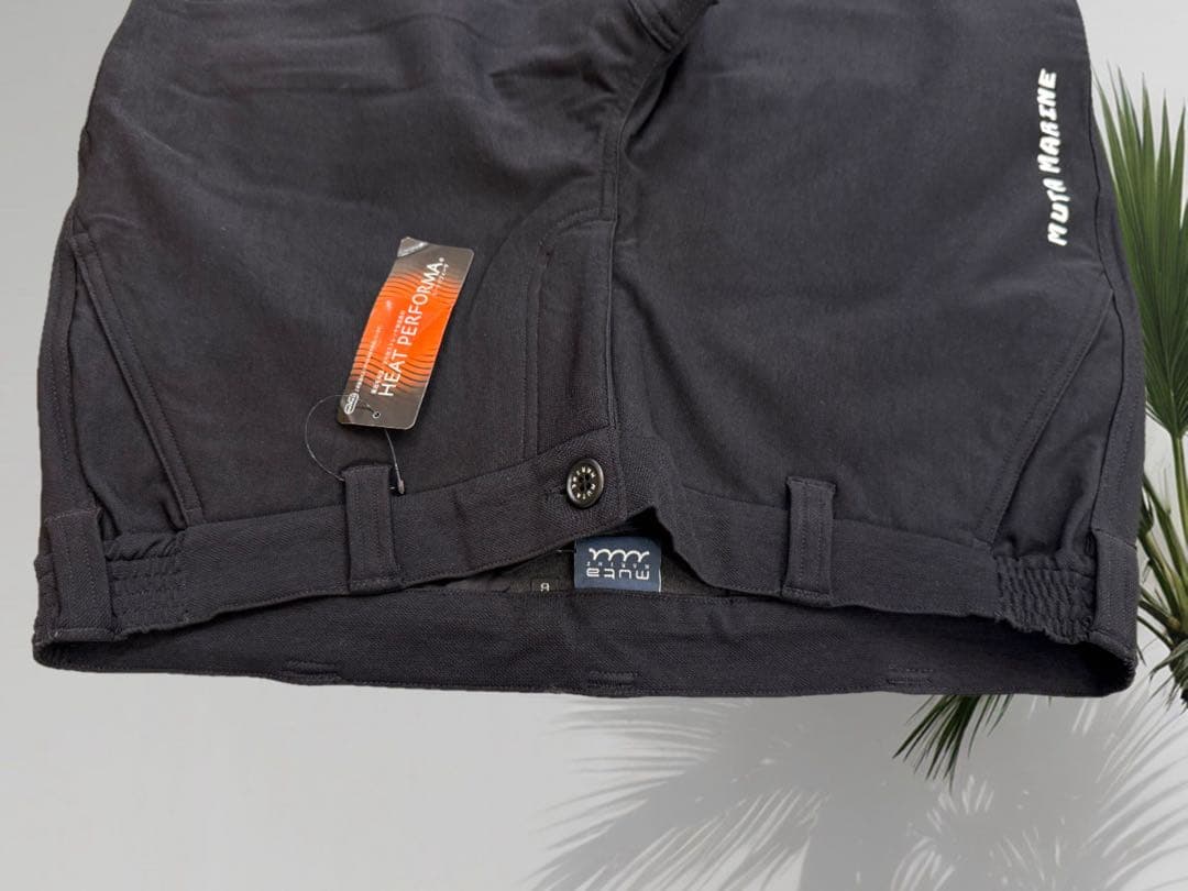 【新品】ムータマリンゴルフ　裏起毛　パンツ　黒　メンズ　Lサイズ