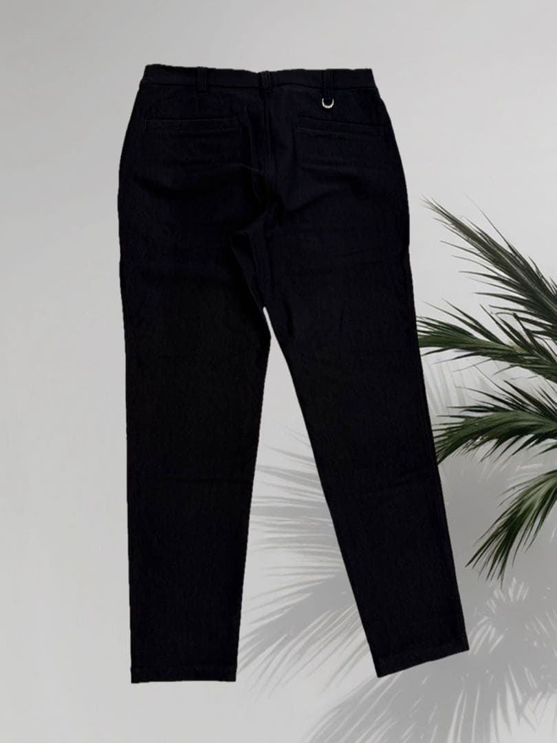 【新品】ムータマリンゴルフ　裏起毛　パンツ　黒　メンズ　Lサイズ