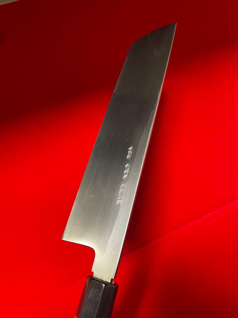 包丁　鍔屋　骨切　出雲玉鋼　箱付　未使用品