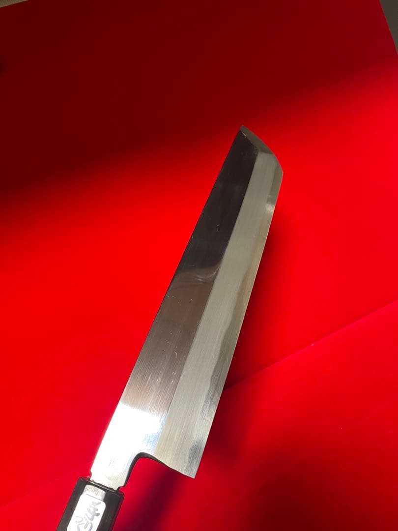 包丁　鍔屋　骨切　出雲玉鋼　箱付　未使用品