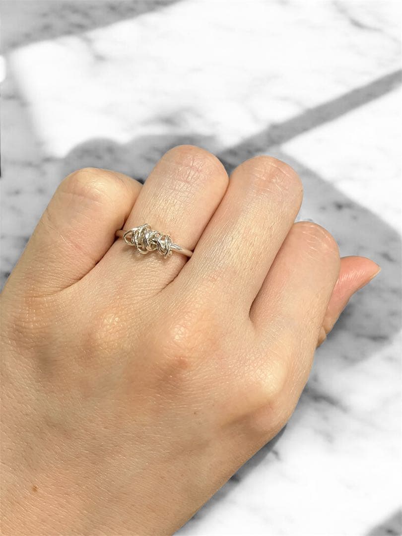 ハンドメイド　シルバーリング 7号 Charch jewelry