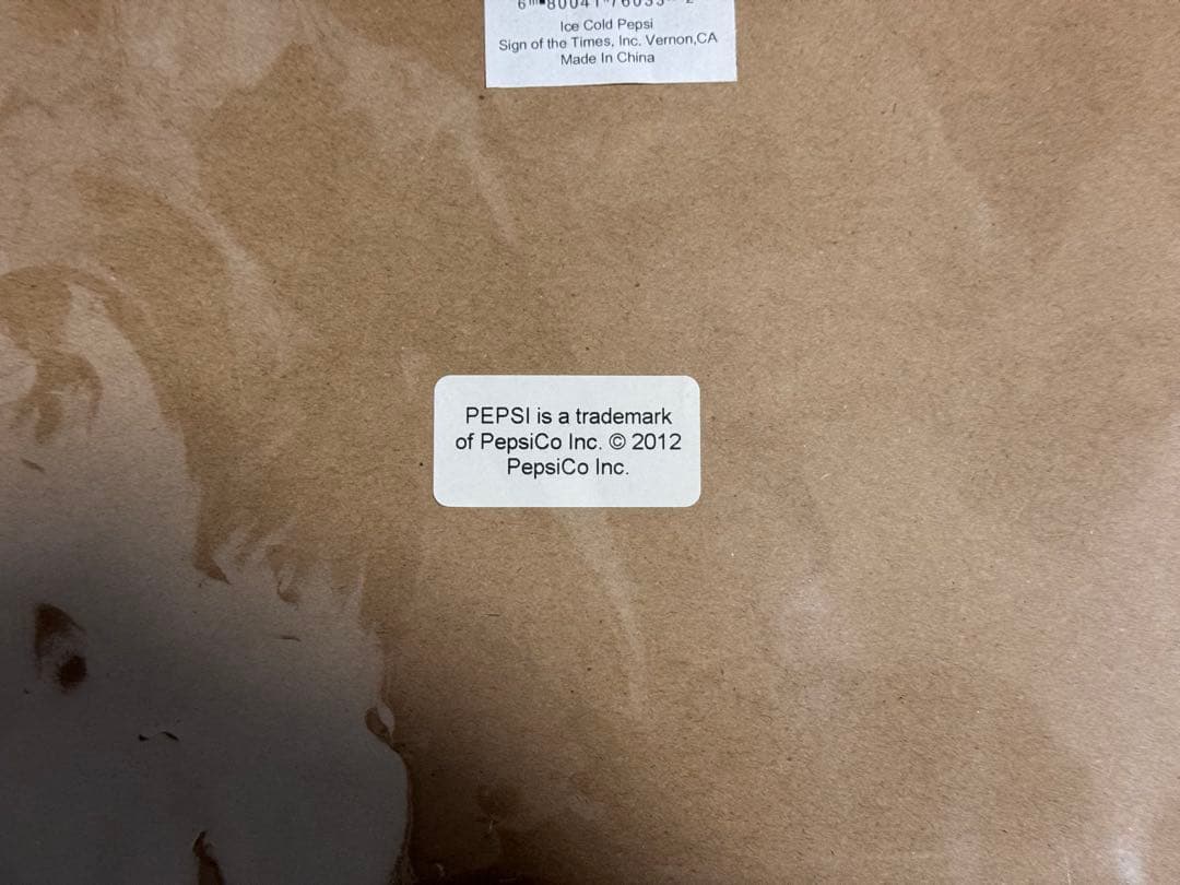 PEPSI-COLA 壁掛け　パブミラー　ビンテージ