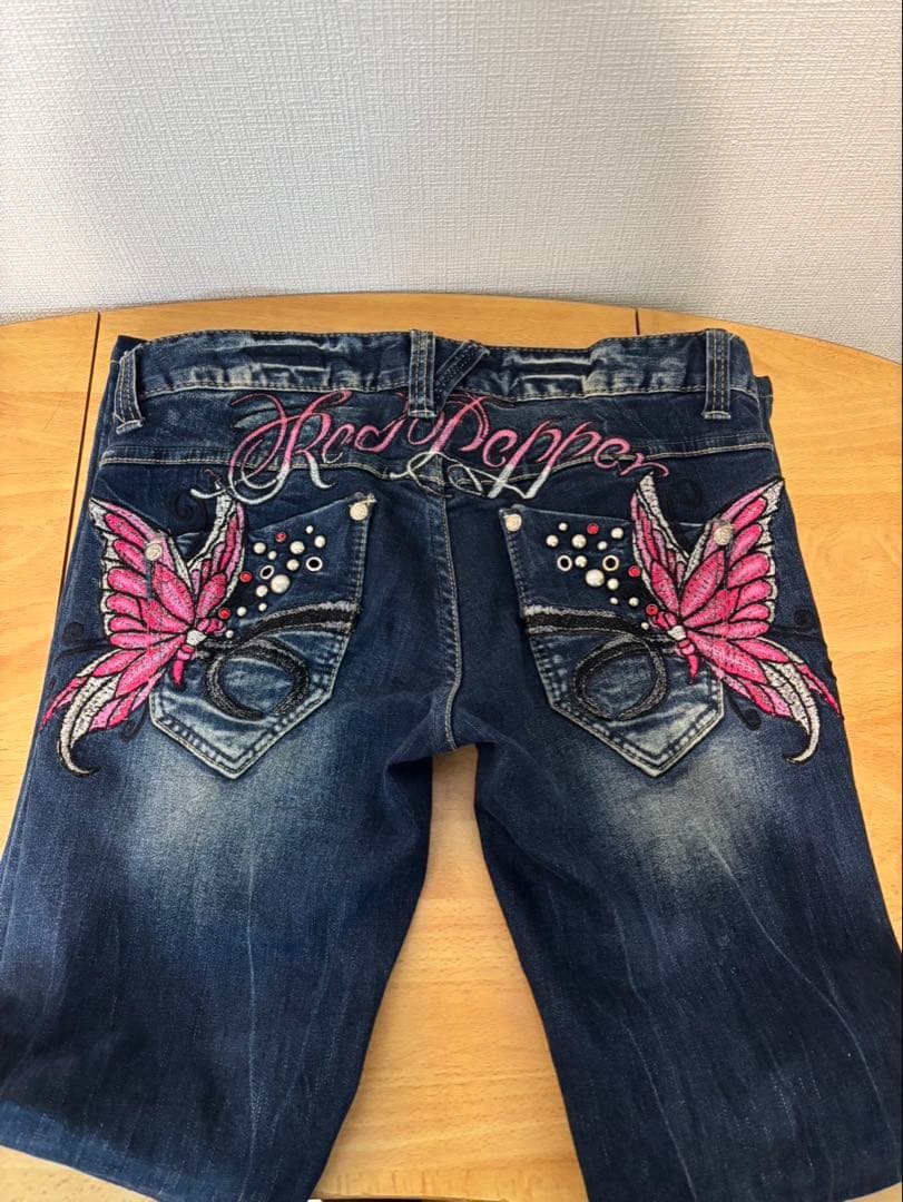 Y2K RED PEPPER レッドペッパー ローライズフレアデニム 28