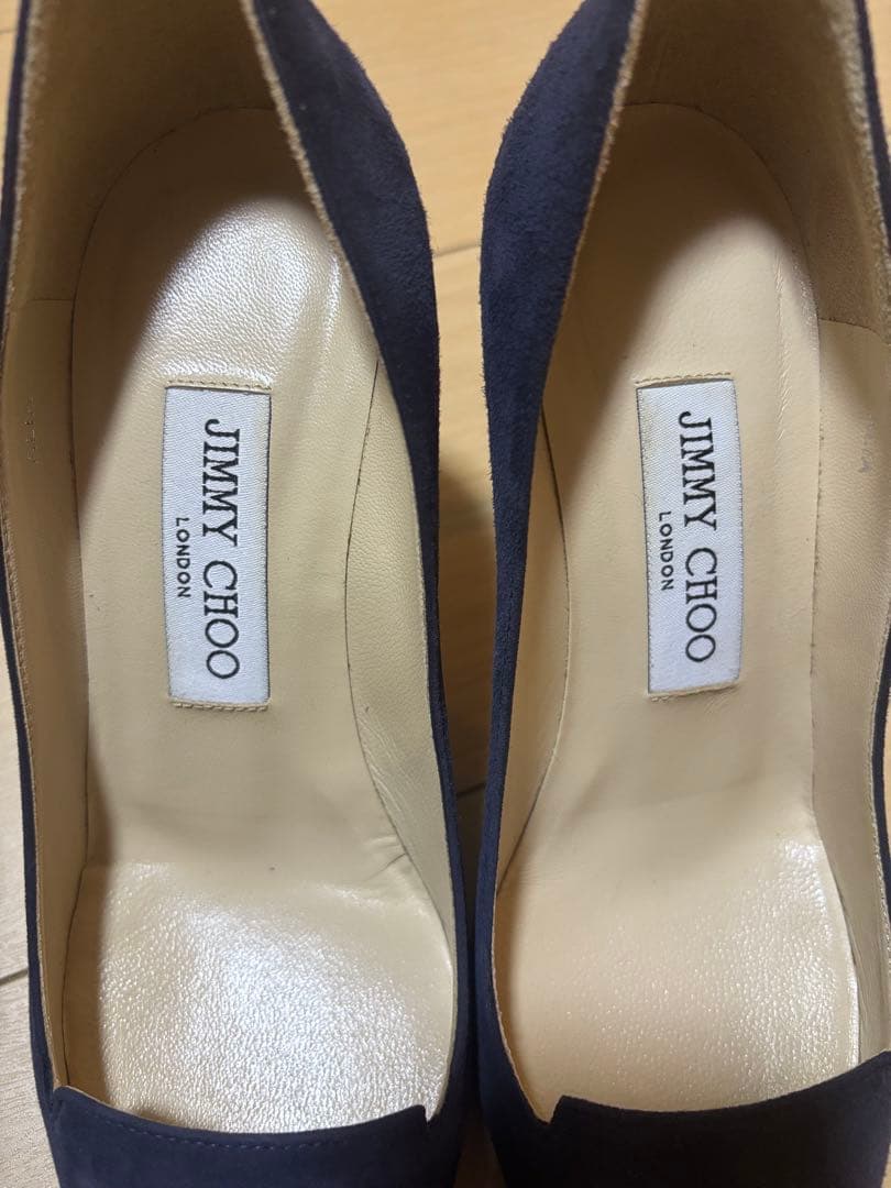 JIMMY CHOO ネイビー スエード 36