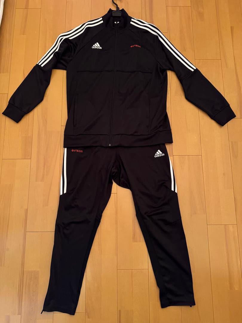 adidas gosha rubchinsky 黒ジャージ上下セット