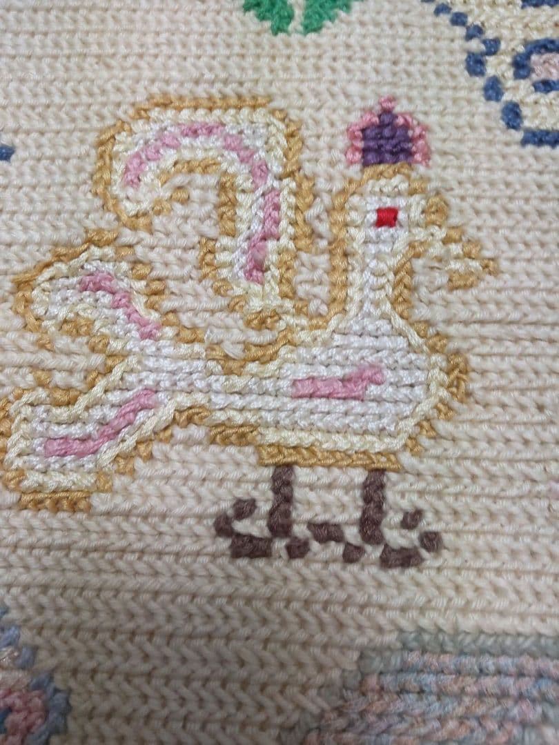 フランスアンティーク 刺繍 壁飾り ハンドステッチ タペストリー ポスター#3