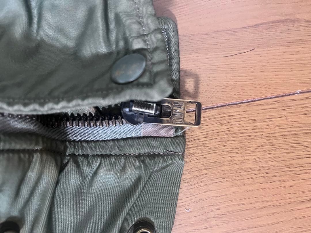 オリーブ色n2b MA1フライトジャケットファー70s短丈