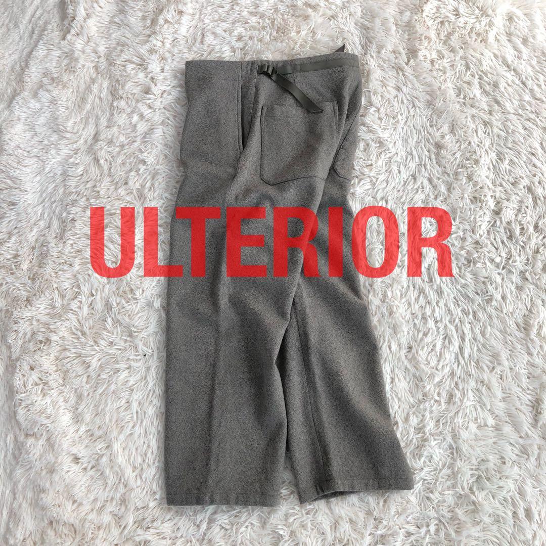 ULTERIOR　アルテリア　カシミヤ混ウールパンツ　ライトグレー
