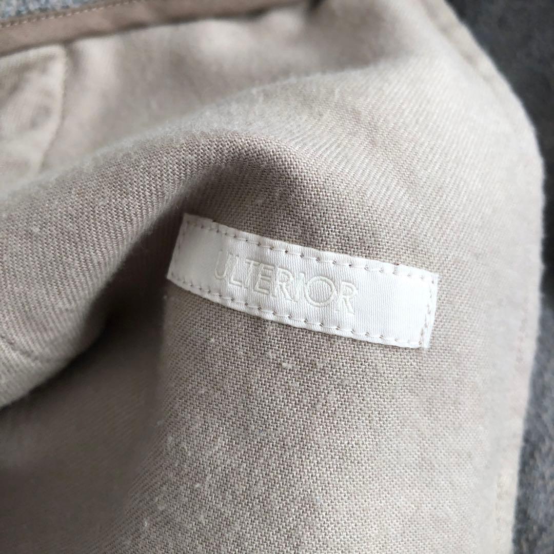 ULTERIOR　アルテリア　カシミヤ混ウールパンツ　ライトグレー