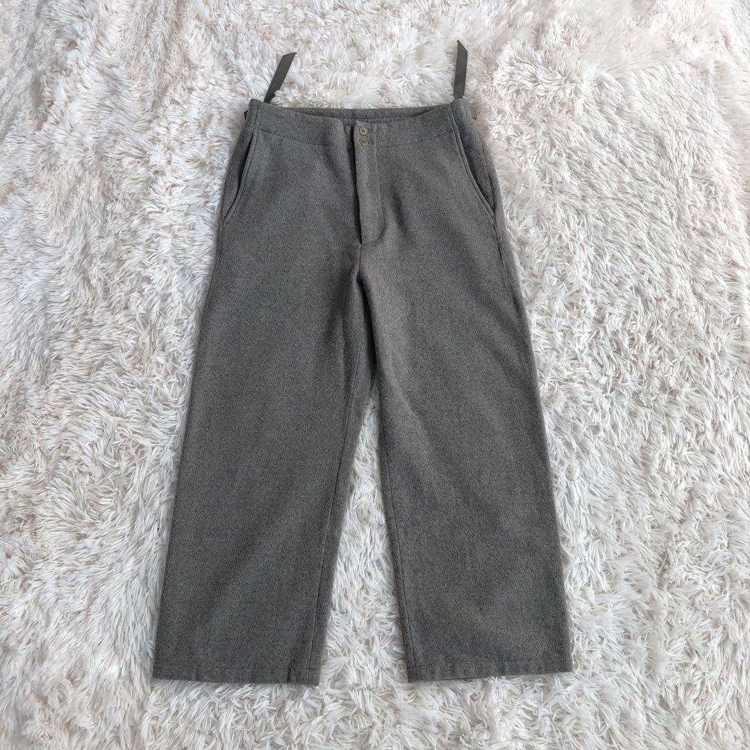 ULTERIOR　アルテリア　カシミヤ混ウールパンツ　ライトグレー