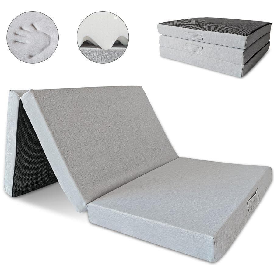 三つ折りマットレス 2層高反発 極厚10cm シングル 折りたたみ 2097