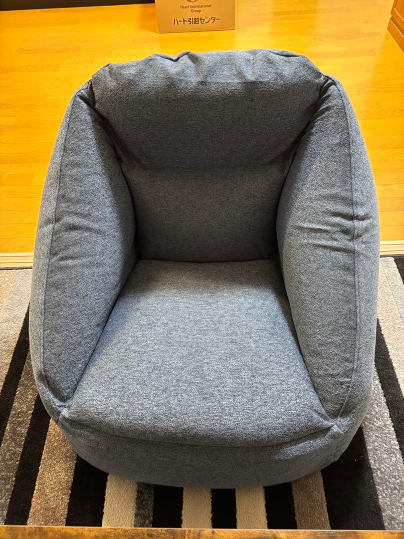 エアクッションソファ　イエローとブルーのニ点セット