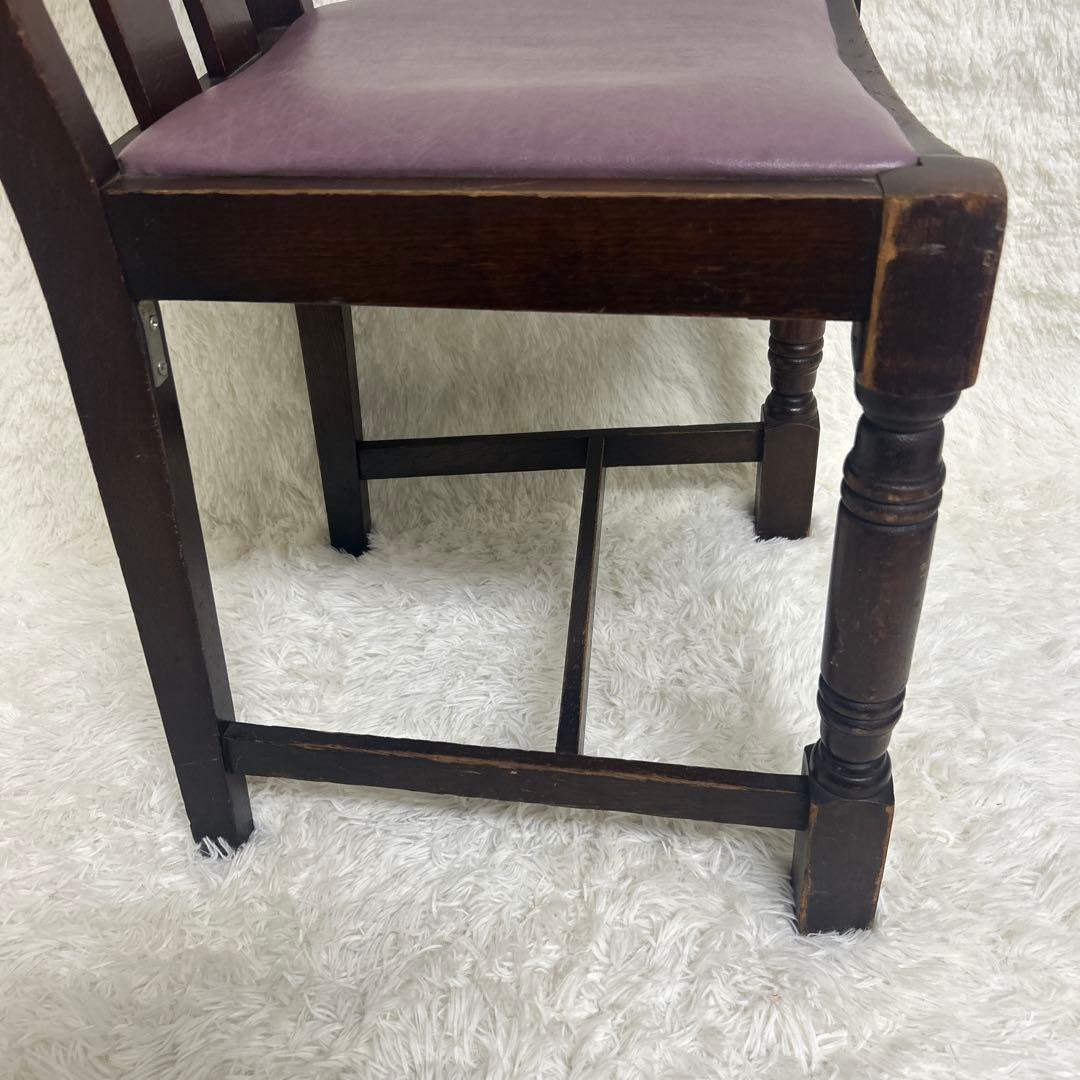 【良品】ハイバックチェア　ダイニングチェア　イギリス　アンティーク