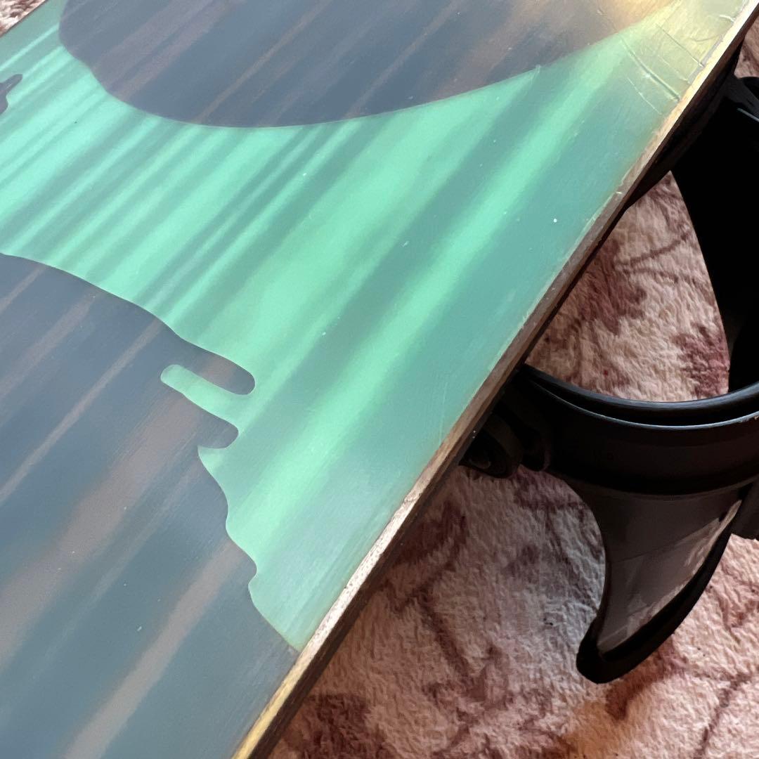 良品 BURTON CUSTOM FV 148cm バイン付 スノーボードセット