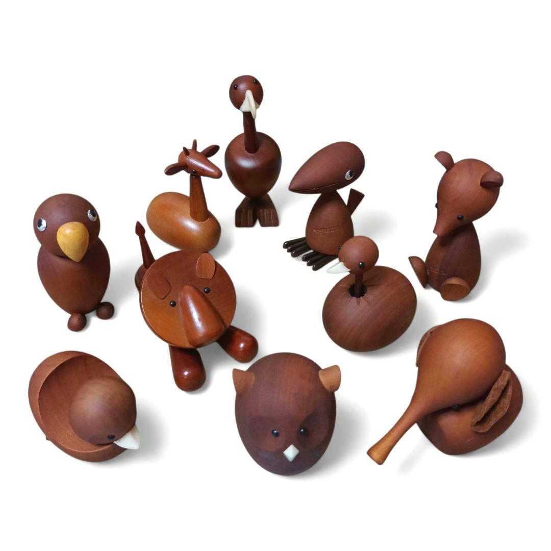 千趣会 ロイヤルペット 木製動物 木製玩具 10体セット