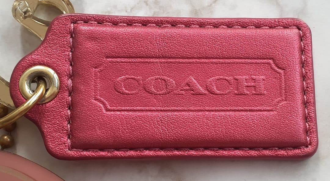 【正規品】COACH コーチ コーチポピー チャーム ピンク ハート
