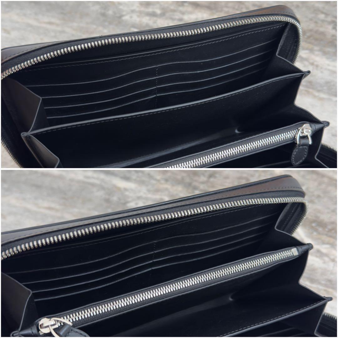 最新型 定価34.5万円 ベルルッティ イタウバワイド スクリットレザー長財布