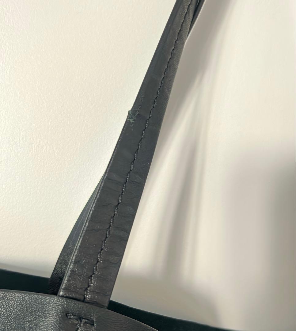 セリーヌ トートバッグ レザー ホリゾンタルカバ 黒 ブラック 保存袋付 旧ロゴ