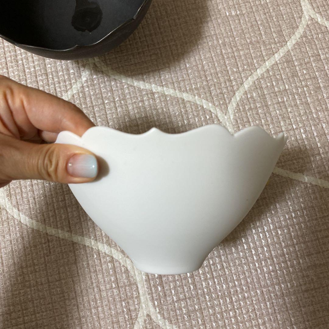 大幅値下げ！木下和美 白磁輪花鉢 鉢　ボウル