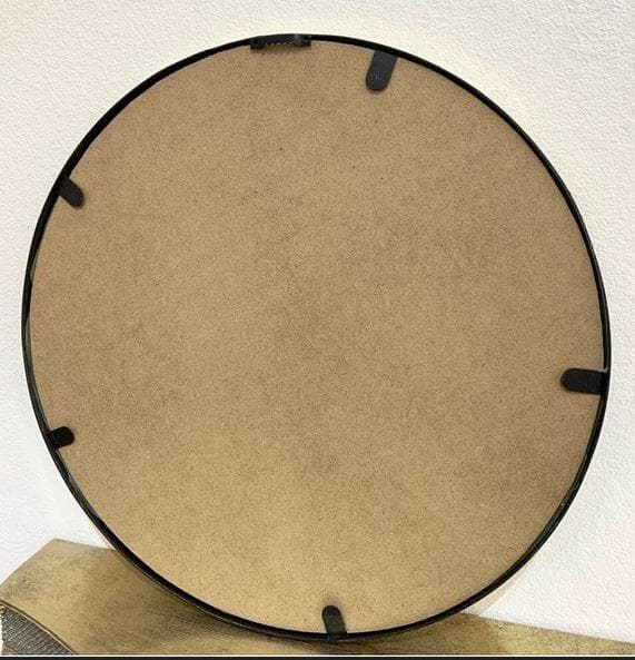 壁掛けミラー 鏡 ゴールド 円形 ロココ エレガント クラシック 43201WM