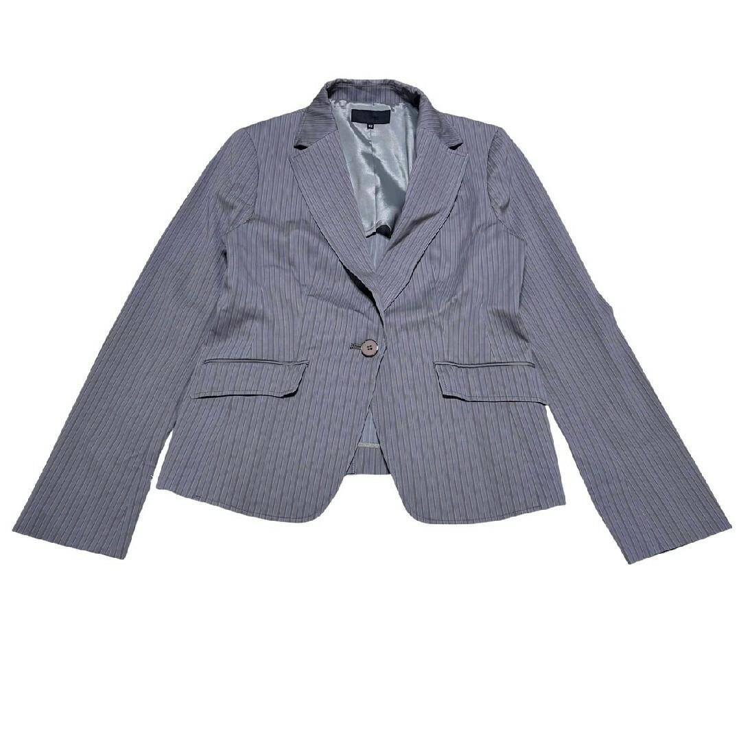 大きいサイズ42 アイシービー　ストライプ パンツ スーツ　セットアップ