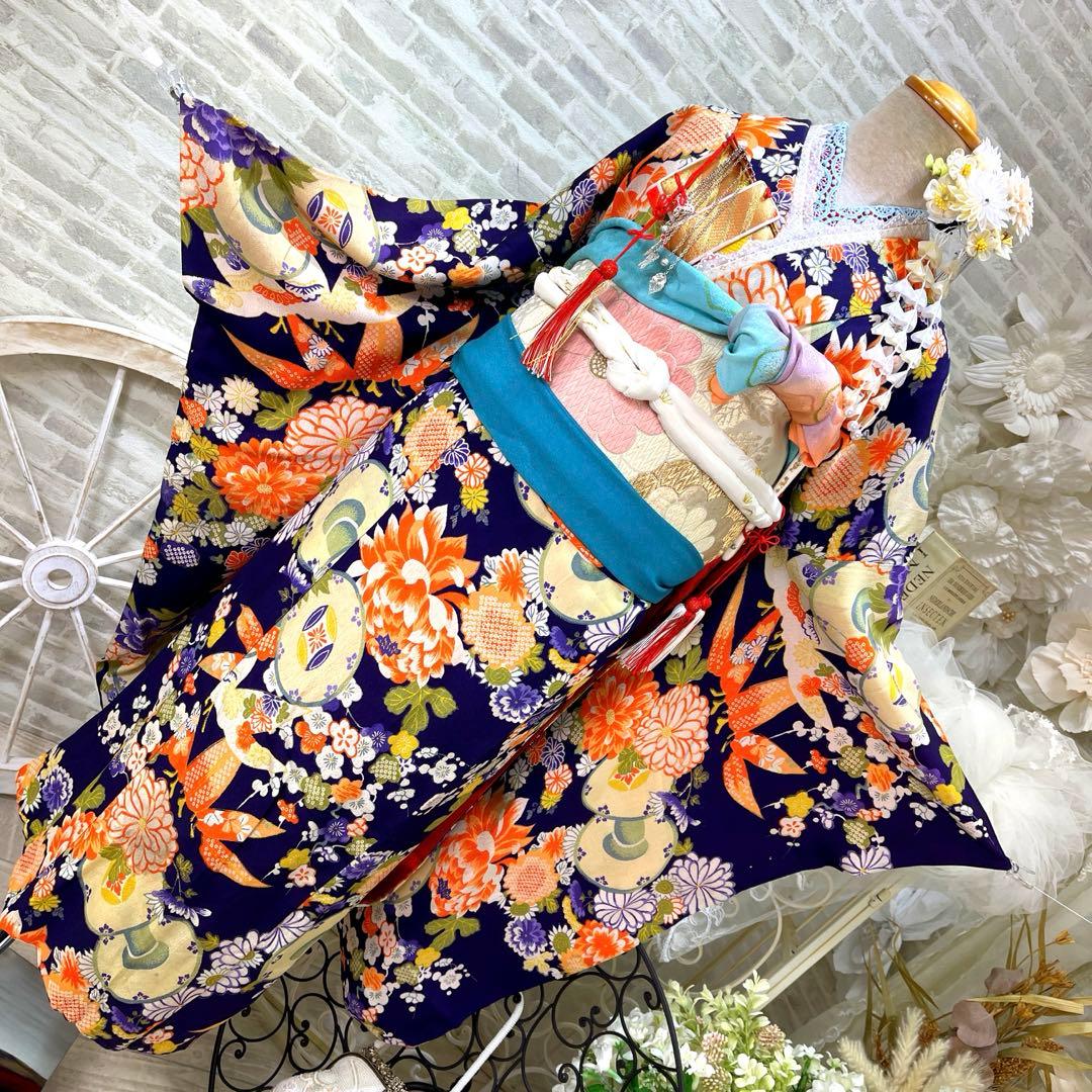 アンティーク七五三着物セット★7歳用