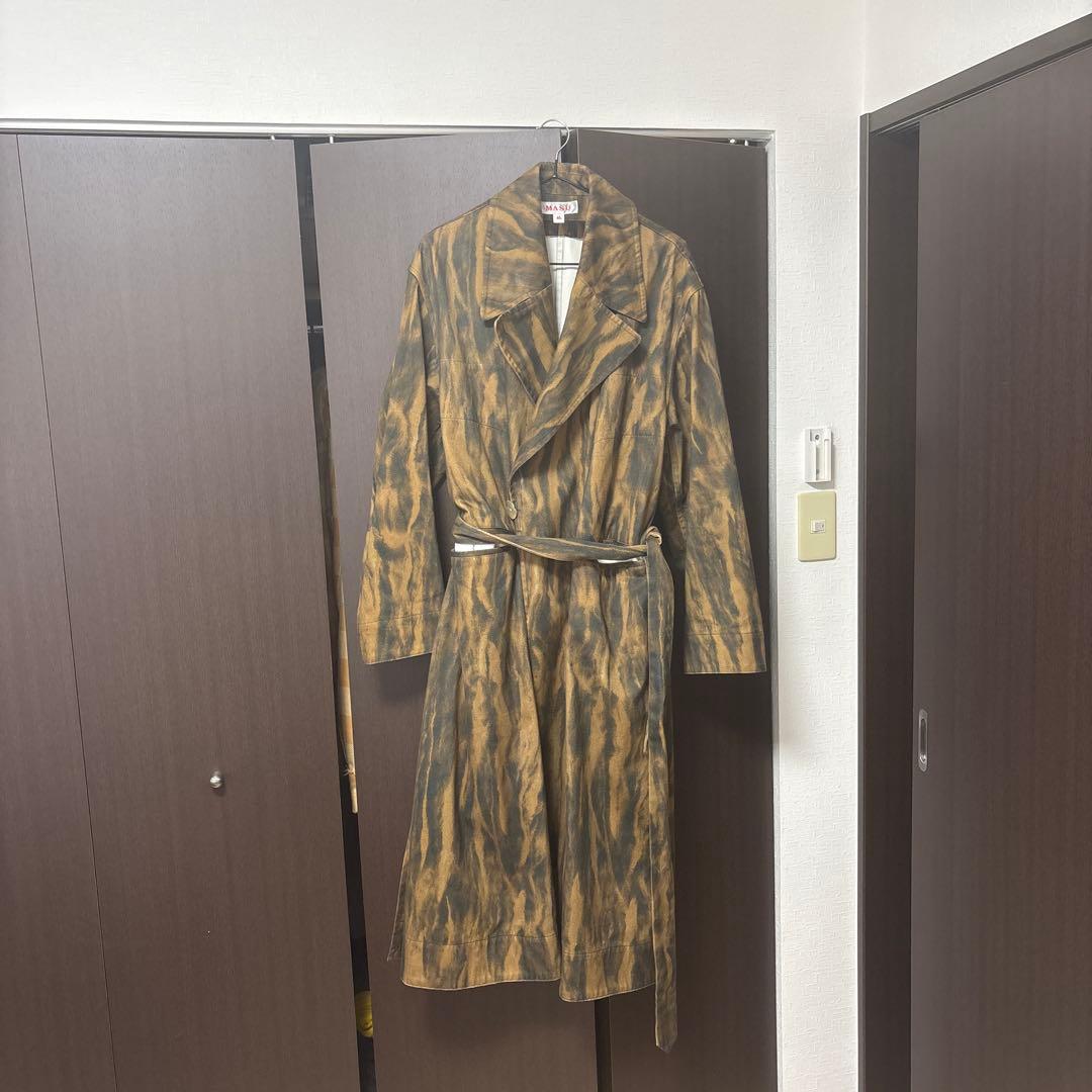 【定価75,900円】MASU 21aw FUR PRINT GOWN COAT