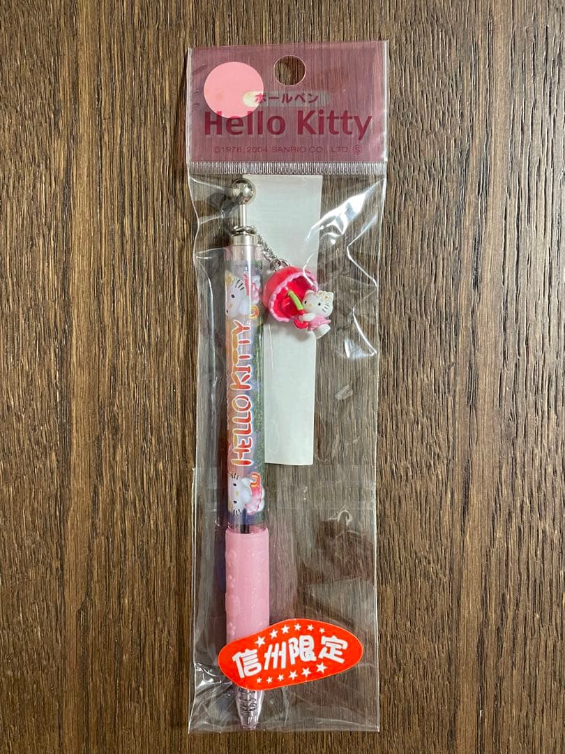 サンリオ♡キティ 信州限定 りんごフェアリー 赤パラソル ボールペン 2004年