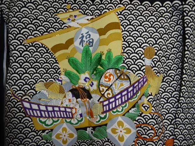 男児七五三詣り袴セット　8⃣　紋付き紐下56cm