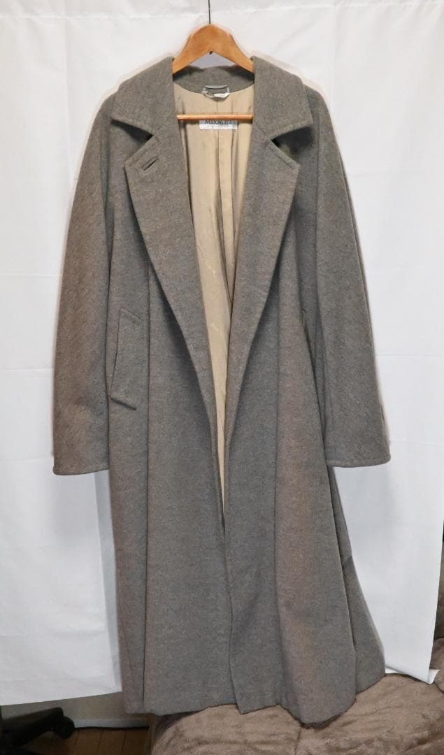 Max Mara ロングコート カシミア100％ グレー 42サイズ