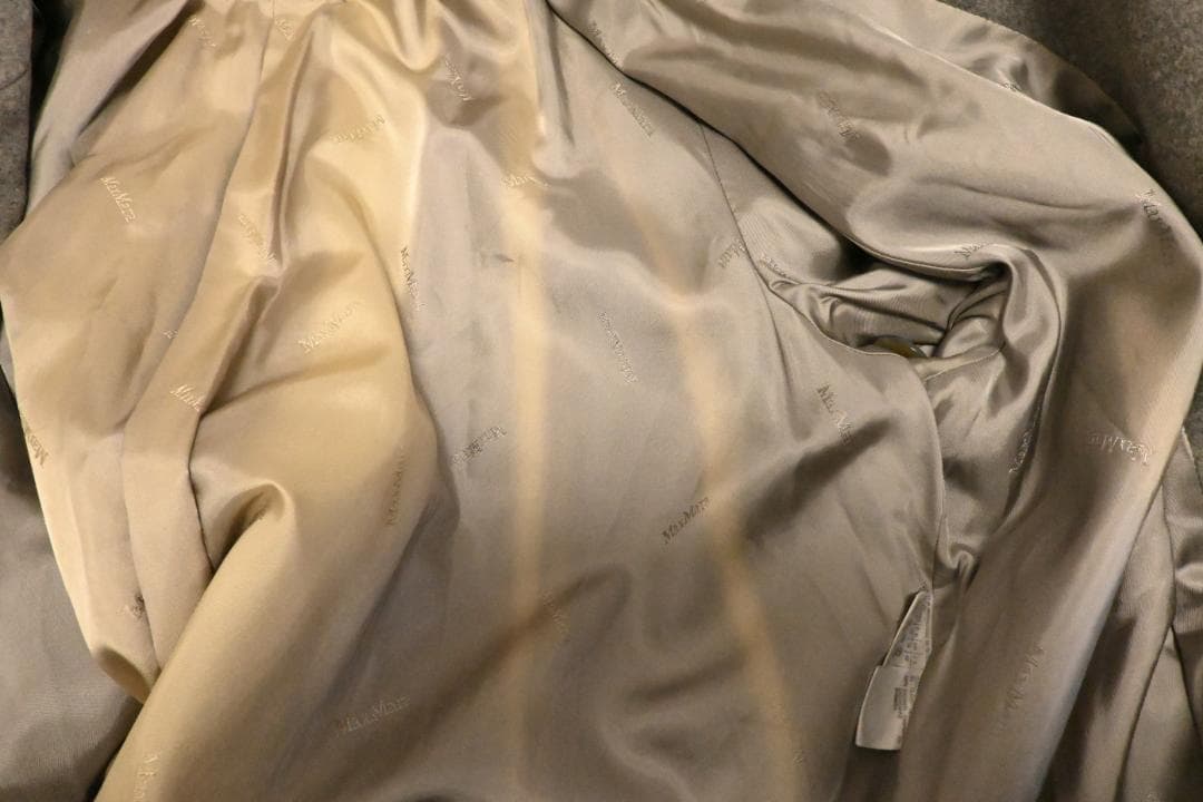 Max Mara ロングコート カシミア100％ グレー 42サイズ