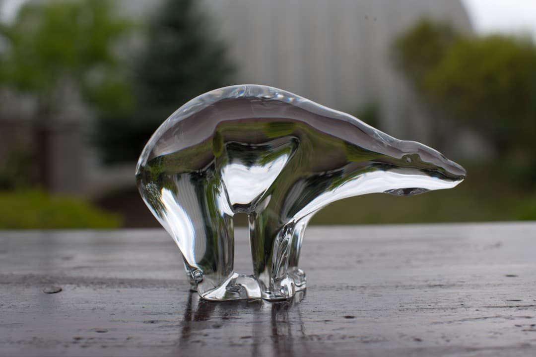 ■  極上バカラ  ポーラベア シロクマ 白熊  オブジェ　Baccarat