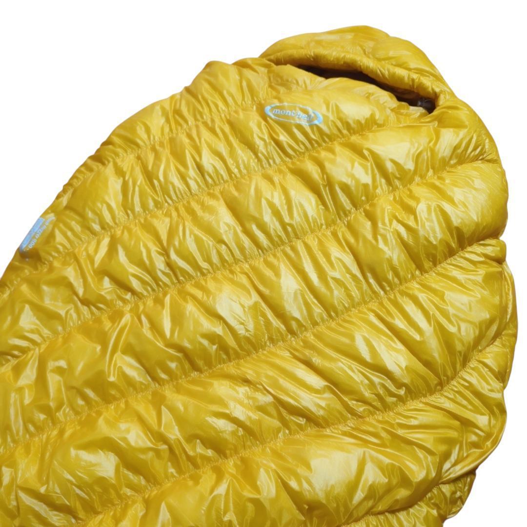 【美品】mont-bell ダウンハガー 800 ♯2 ロング イエロー