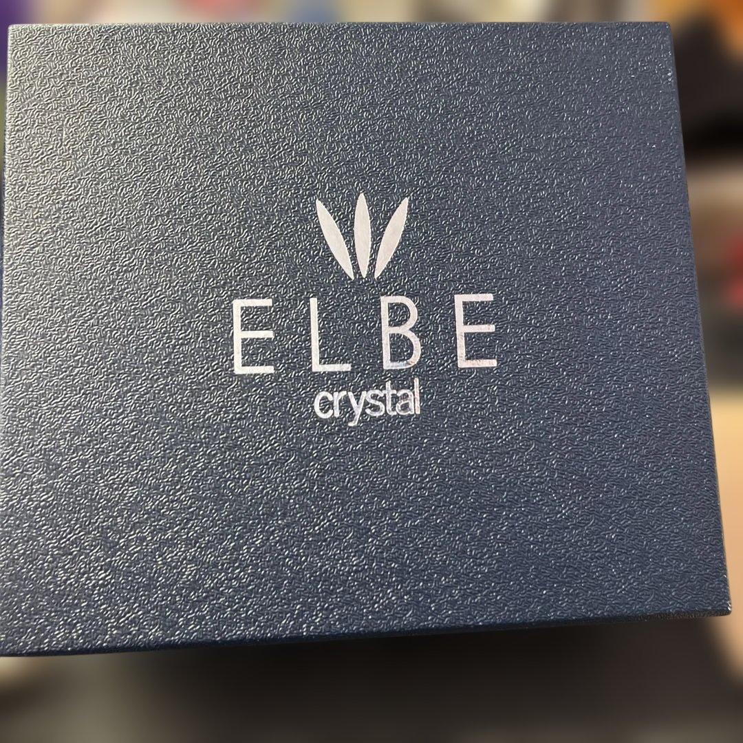 ELBE crystal ☆エッチングデザイン ☆ グラス 2個セット