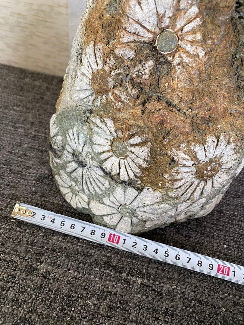 花模様の水石　鑑賞石　菊花石 自然石　盆石　水石　観賞石　置物