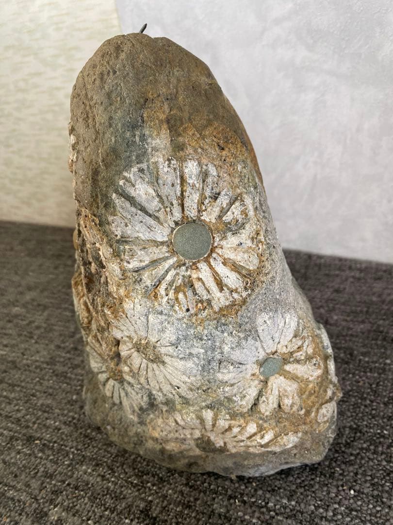 花模様の水石　鑑賞石　菊花石 自然石　盆石　水石　観賞石　置物